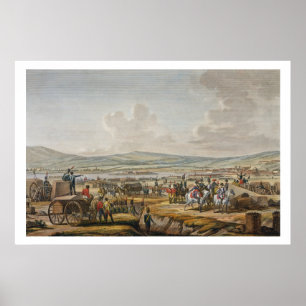 Póster Napoleon que visita el cerco trabaja en Danzig