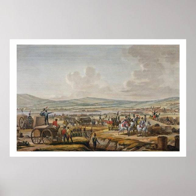 Póster Napoleón Visitando las Obras de Asedio en Danzig l (Frente)