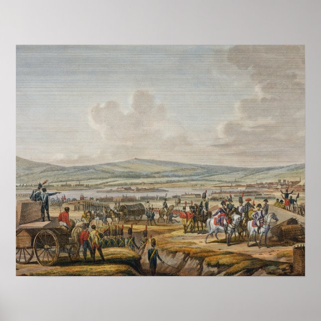 Póster Napoleón Visitando las Obras de Asedio en Danzig l (Frente)