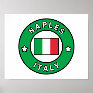 Póster Nápoles Italia