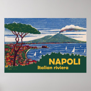 Póster Nápoles, Riviera italiana