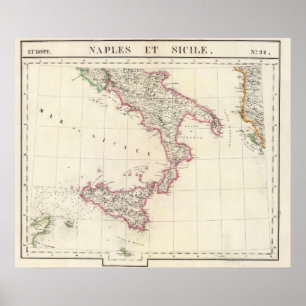 Póster Nápoles y Sicilia 26