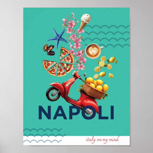 Póster Napoli En Mi Mente (Frente)