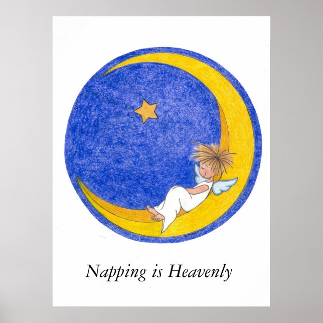 Póster Napping is Heavenly (Frente)