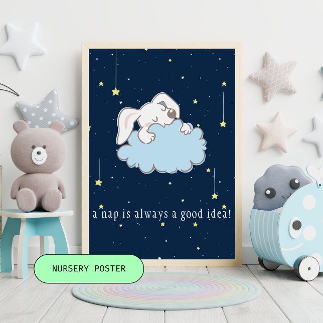 Póster Naptime - Conejito lindo en un Poster de enfermerí (Subido por el creador)