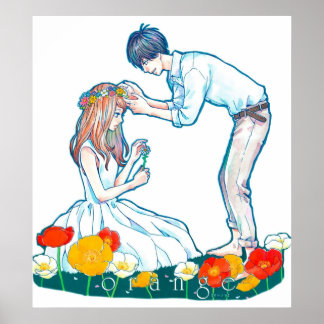 Póster Naranja Anime Naho Kakeru Love