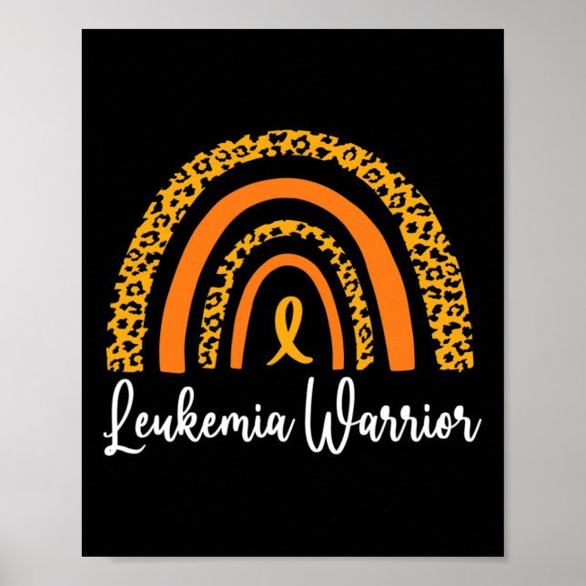 Póster Naranja arcoiris guerrero (Frente)