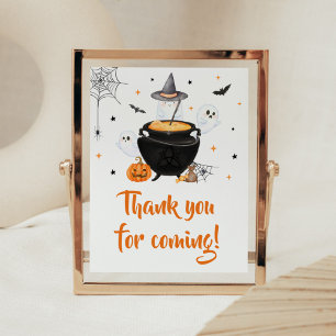 Póster Naranja bebé se está preparando gracias por venir