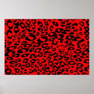 Póster Naranja Cheetah