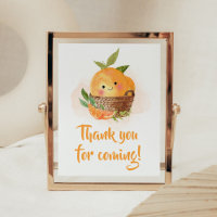 Naranja Citrus Little Cutie Gracias por venir