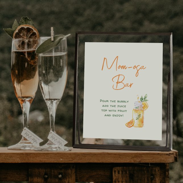 Póster Naranja Citrus Mom-osa Bar Baby Shower Bebe Rótulo (Subido por el creador)