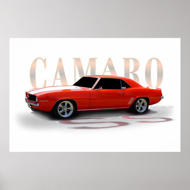 Póster naranja clásico (Frente)