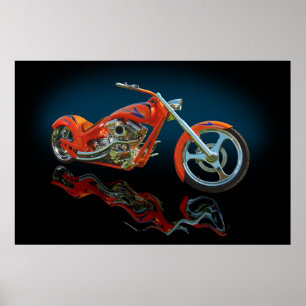 Póster Naranja cruzado