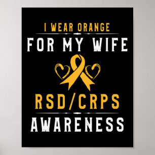 Póster Naranja De Concienciación Crpsrsd Ribbon Tee Gift
