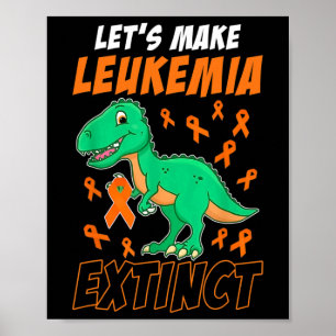 Póster Naranja de Dinosaurios Cinta Hematólogo Reptisil