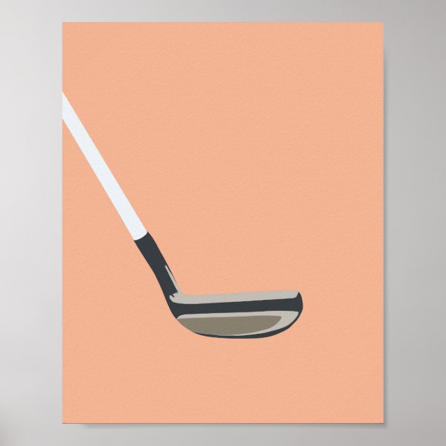 Póster Naranja de golf (Frente)