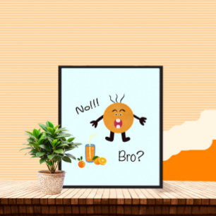 Póster Naranja de gritos
