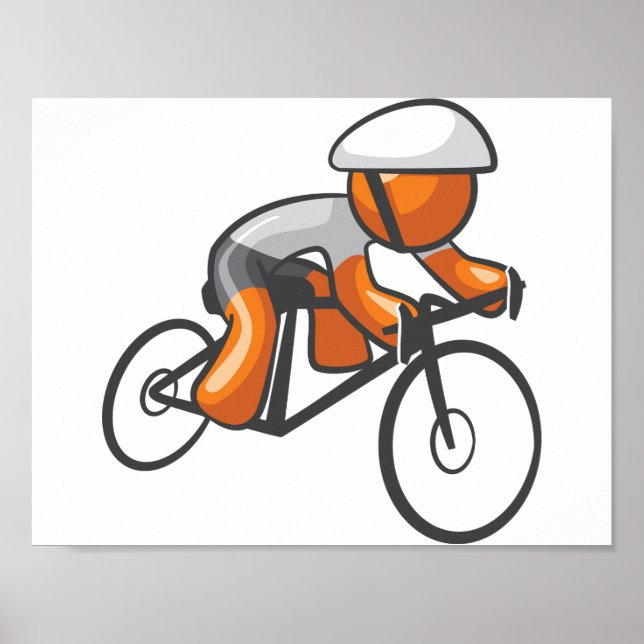 Póster Naranja de la Carreras del ciclo Poster del piloto (Frente)