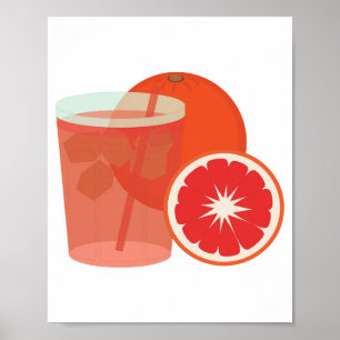 Póster Naranja de Sangre