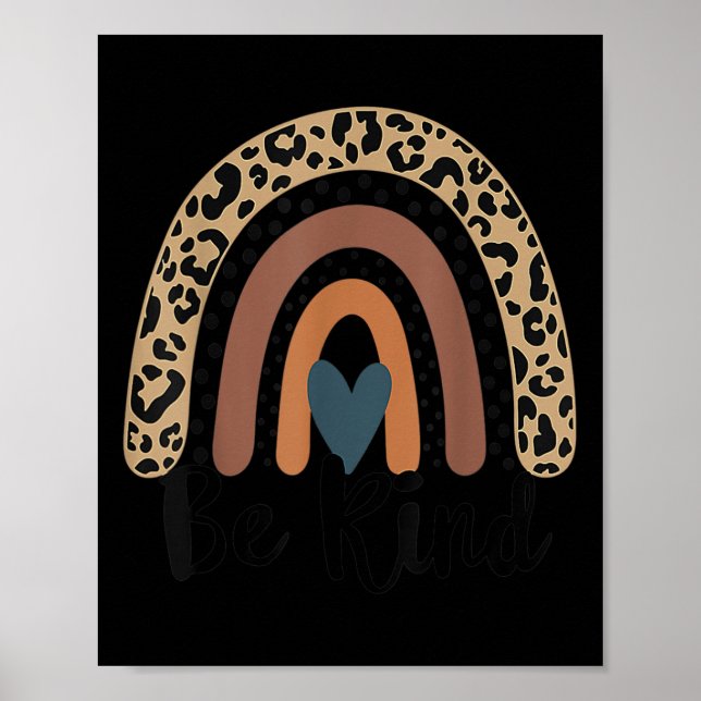 Póster Naranja del Día de la Unidad Anti Abuso Sea Amable (Frente)