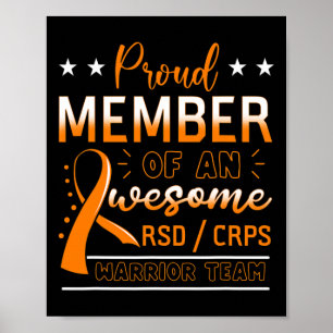 Póster Naranja del equipo de guerreros RSDCRPS Complejo d