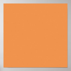Póster Naranja desvaído (color sólido)