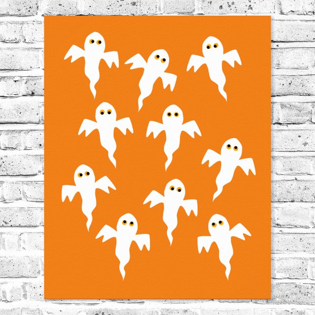 Póster Naranja Ghost Halloween (Subido por el creador)