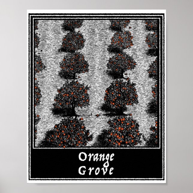 Póster Naranja Grove (Frente)