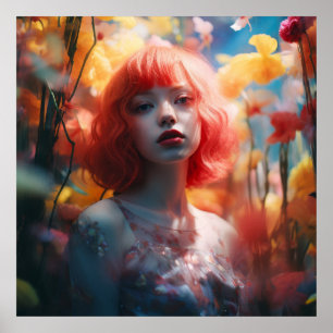 Póster Naranja Hair Fairy