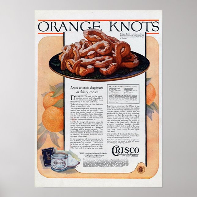 Póster Naranja Knots (Frente)