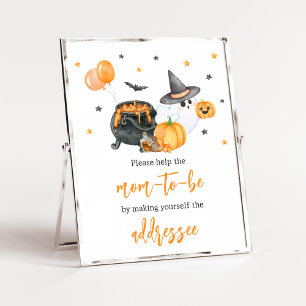 Póster Naranja Little Boo Baby Shower Envelope Station