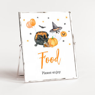 Póster Naranja Little Boo Ghost Baby Shower Food