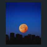 Póster Naranja Moon<br><div class="desc">Luna naranja en cielo oscuro | Imágenes de diseño/Kelly Redinger | AssetID: 77869282</div>