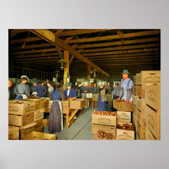 Póster Naranja Packing House probablemente Covina Califor (Frente)