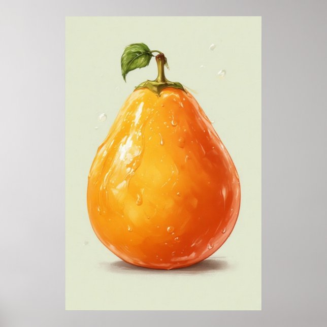 Póster Naranja Pear (Frente)