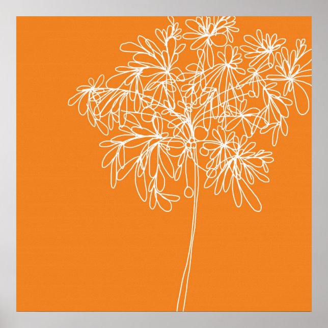 Póster Naranja pop de Blossom (Frente)