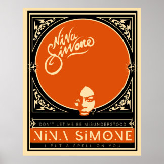 Póster Naranja Poster de Nina Simone