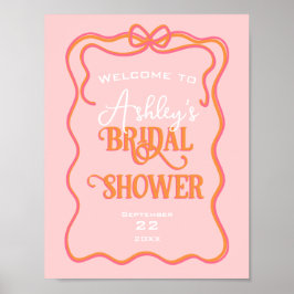 Póster Naranja Rosa  Bridal De Marco Ondulado Audaz