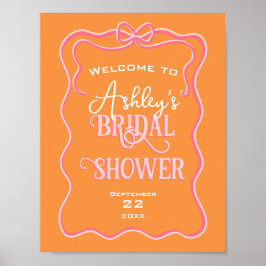 Póster Naranja Rosa  Bridal De Marco Ondulado Audaz