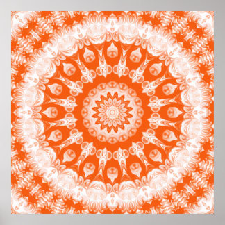 Póster Naranja Sherbet Kaleidoscope