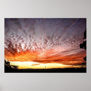 Póster Naranja Skies