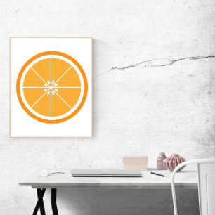 Póster Naranja Slice