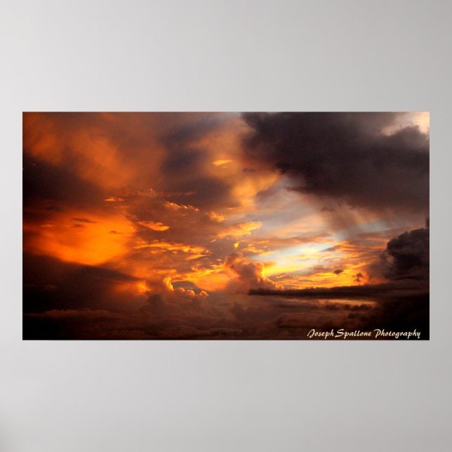 Póster Naranja Spendor Sky Print (Frente)