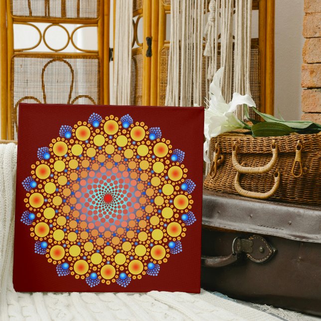 Póster Naranja Sunflower Mandala (Subido por el creador)
