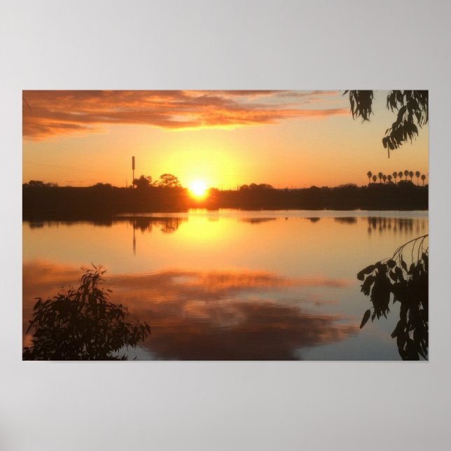 Póster Naranja Sunrise (Frente)