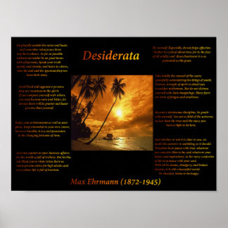 Póster Naranja Sunset