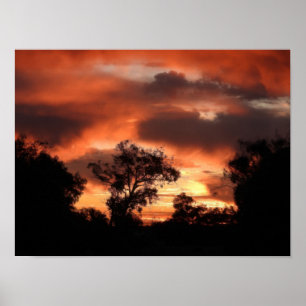Póster Naranja Sunset