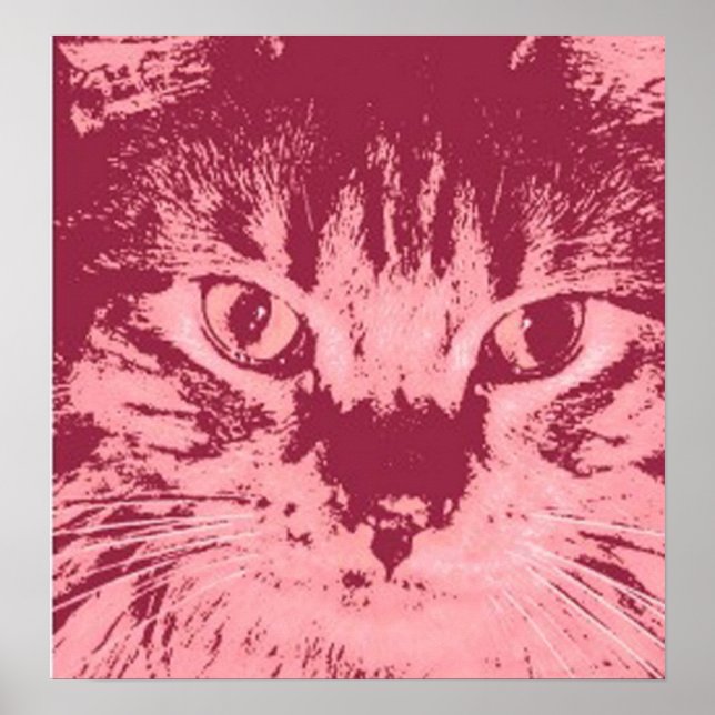 Póster Naranja Tabby Cat (Frente)