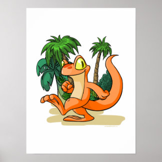Póster Naranja Techo en una misión en la Isla del Misteri