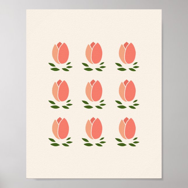 Póster Naranja Tulips (Frente)